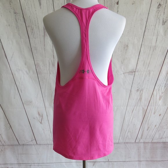 Under Armour Tops - Under Armour Loose Fit Heat Gear Racerback Athletic Workout Tank Top Size Medium